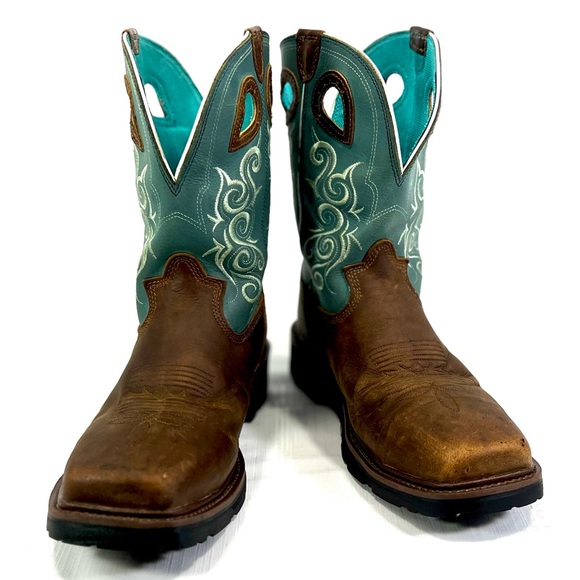 GLADEWATER - Tony Lama - Womens Safety Comp Toe Waterproof Work Boots - Picture 9 of 9